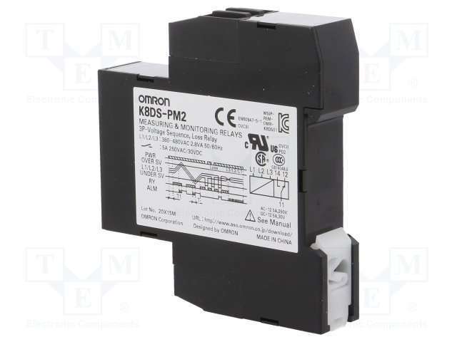 K8DS-PM2 Rơ le bảo vệ pha Omron