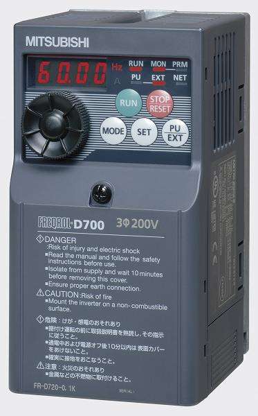 FR-D720-0.1K Biến tần 3 pha 200VAC 0.1kw Mitsubishi 1 FR D720 0.1K