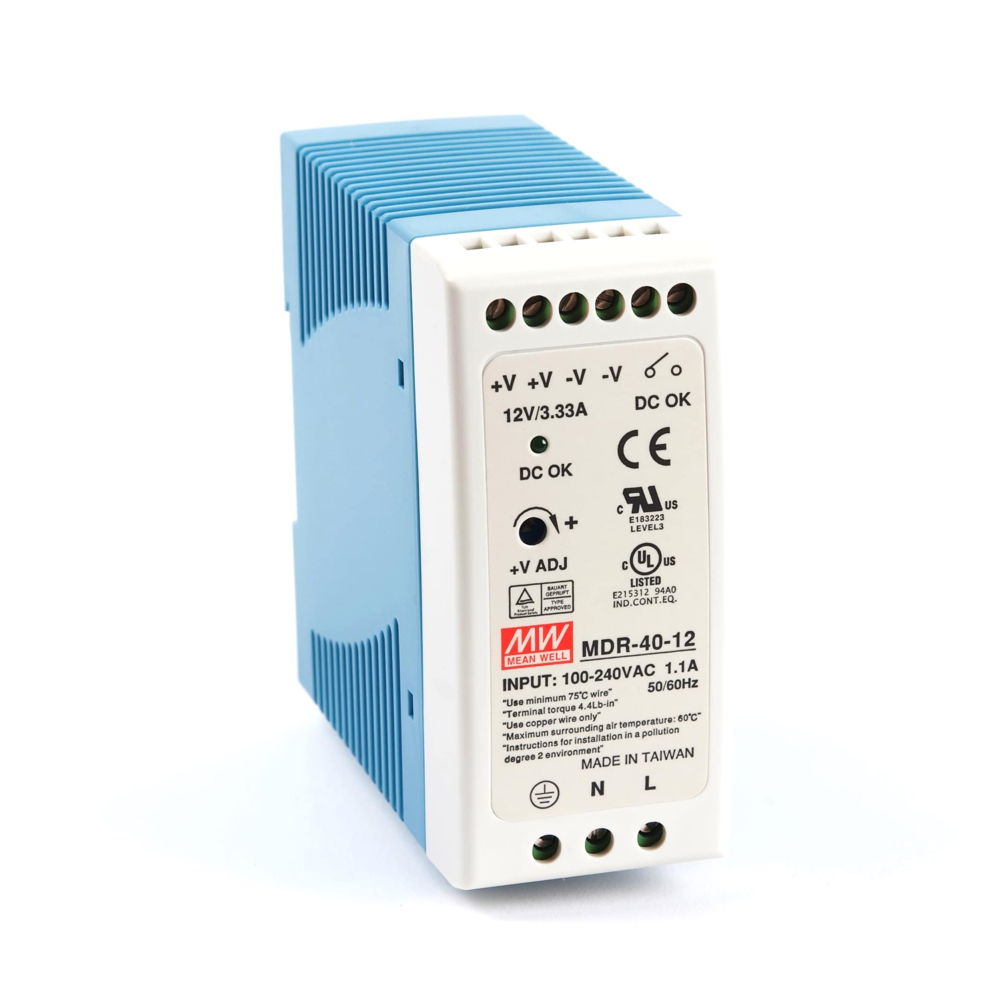 MDR-40-12 Nguồn cài ray Meanwell 40W-12VDC 1 mdr 40 12