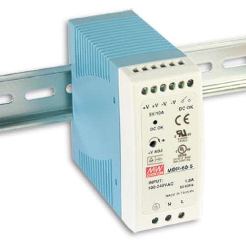 MDR-60-5 Nguồn cài ray Meanwell 60W-5VDC 1 mdr 60 5