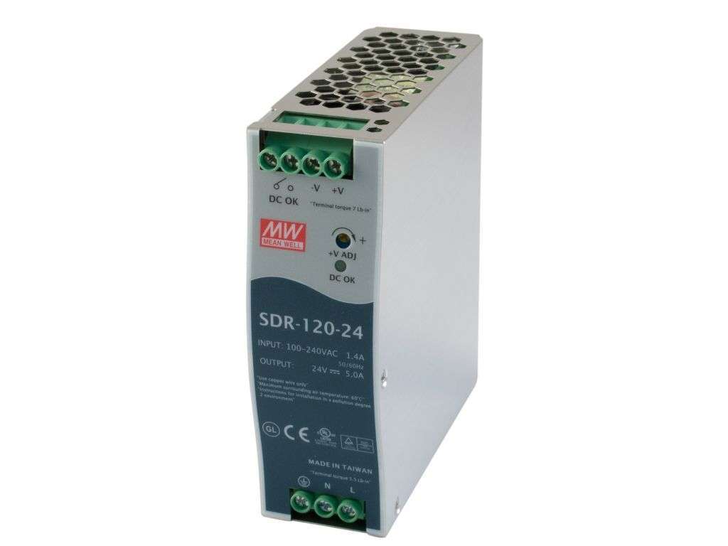 SDR-120-24 Nguồn cài ray Meanwell 120W-24VDC