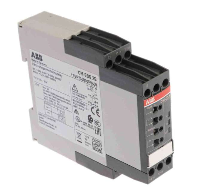 Rơ le giám sát điện áp 1 pha AC/DC ABB CM-ESS.2S 1SVR730831R1400 2 1SVR730830R0400 02